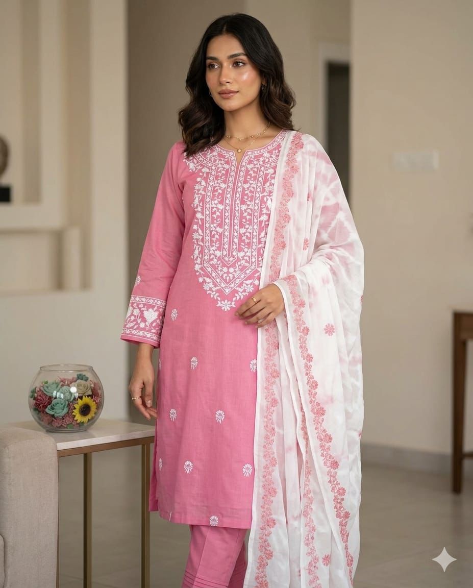 Exquisite Lawn Cotton Multani Embroidered Unstitched 3pc Suit - Image 4