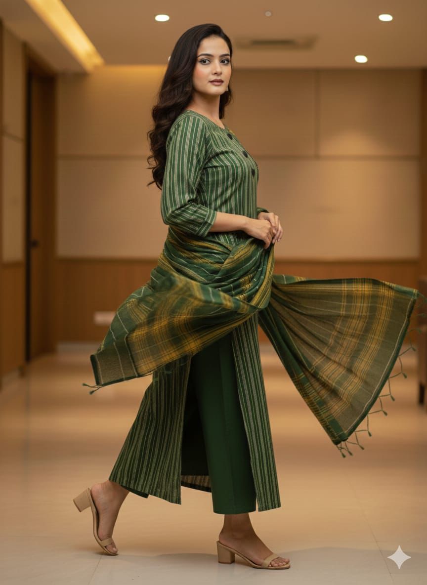 Sophisticated Grey Cotton Susi Multani Hit Unstitched 3-Piece Dress Material - Image 10