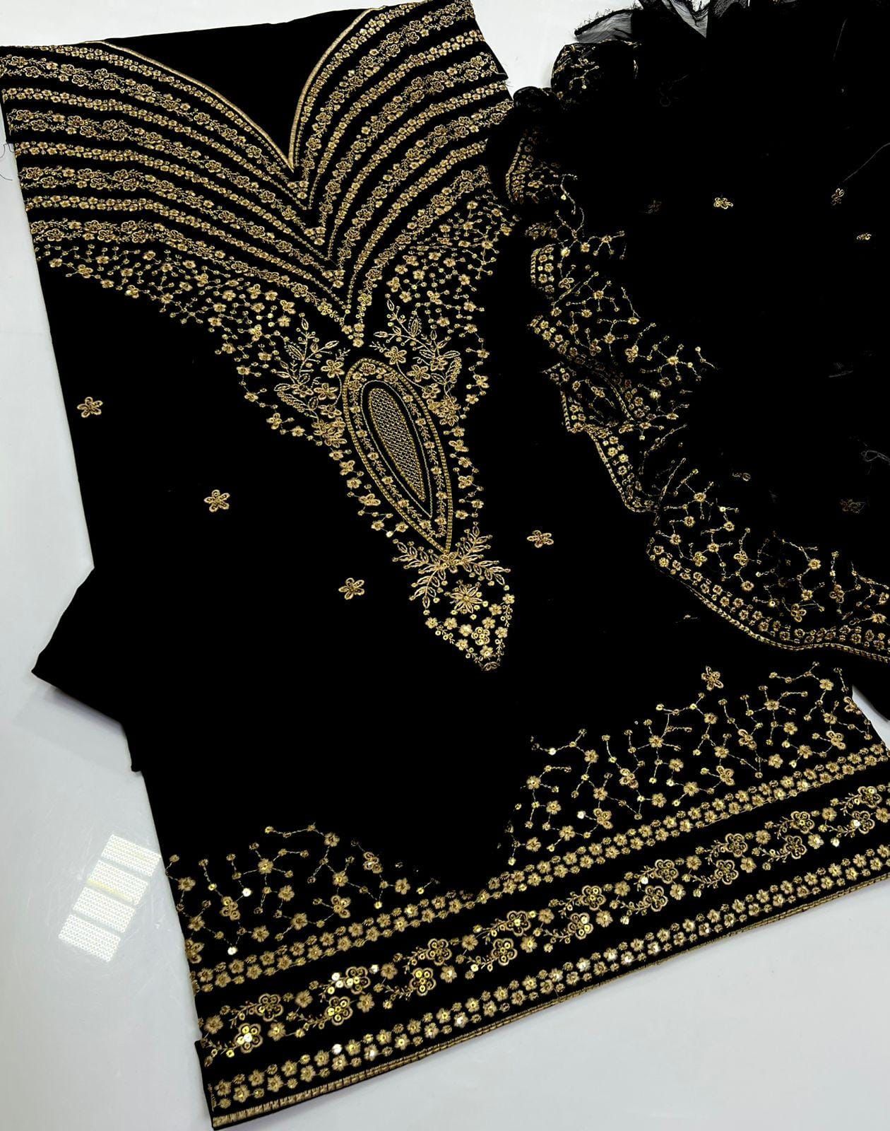 Elegant Embroidered Lawn Cotton 3-Piece Suit - Perfect for Eid and Special Occasions - Image 5