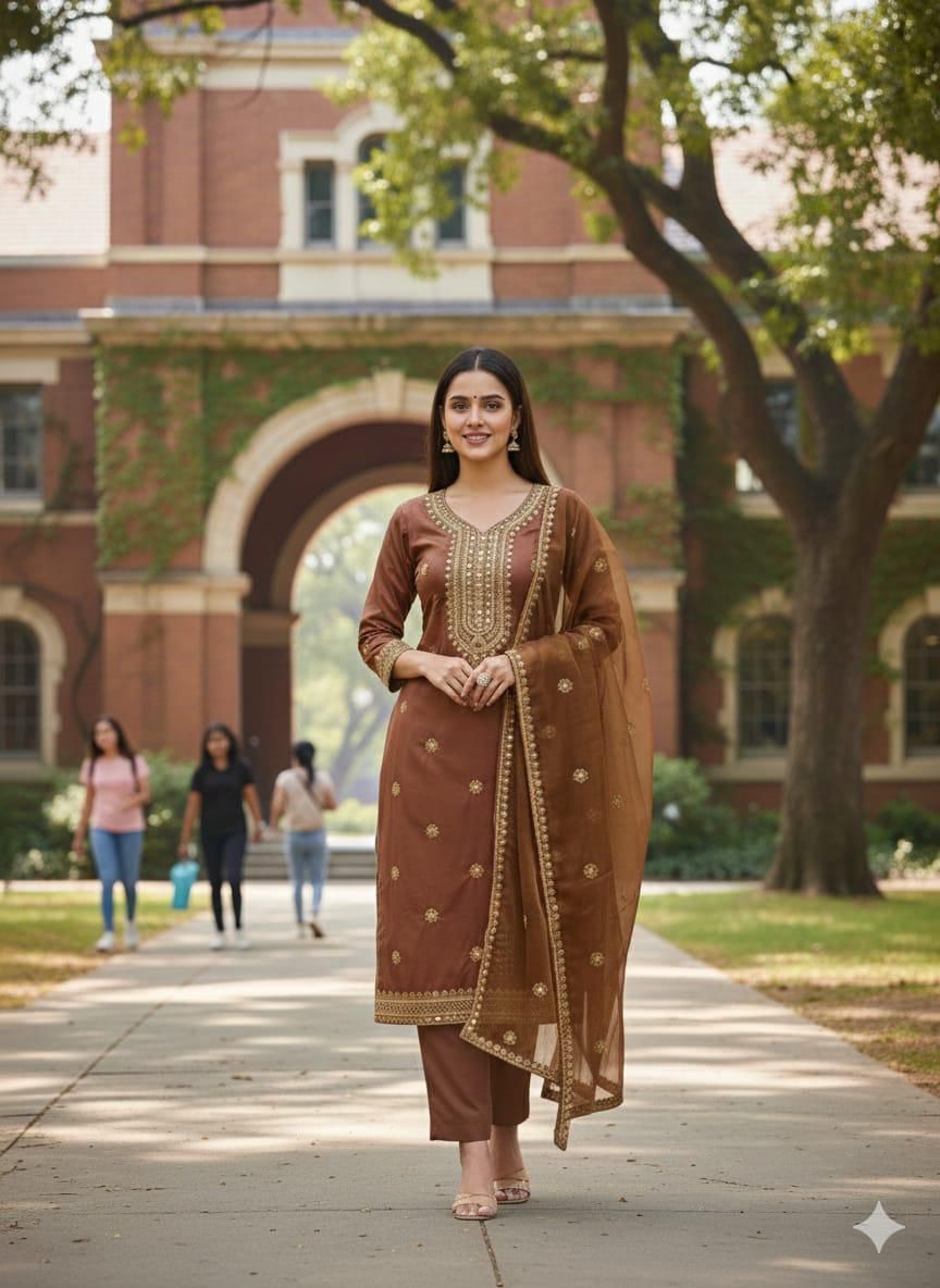 Exquisite Lawn Cotton Embroidered Unstitched 3pc Suit for Eid Festivals - Image 2