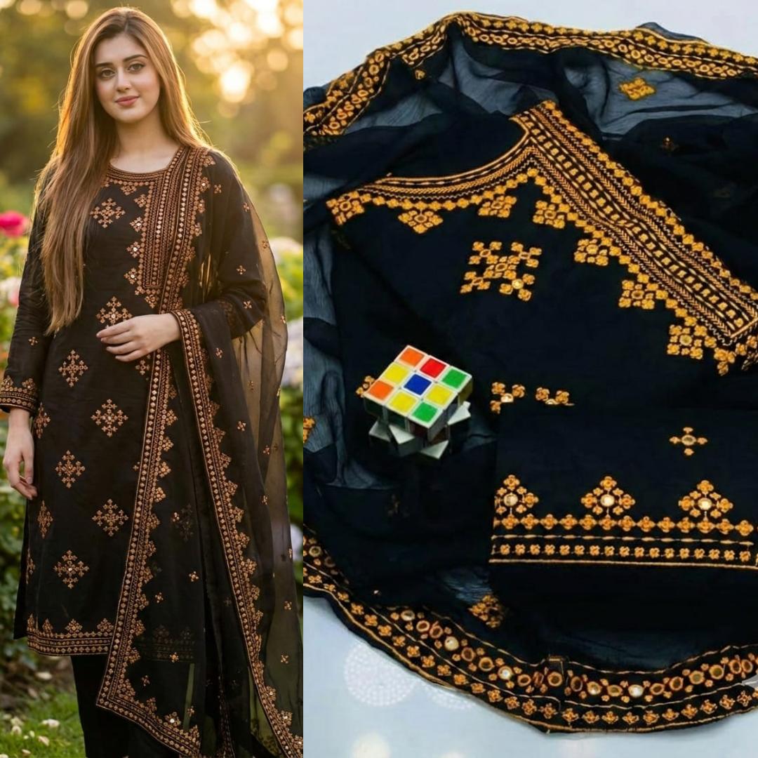 New Eid Collection 2K26: Luxurious Lawn/Cotton Suits with Heavy Embroidery and Chiffon Dupatta - Image 5