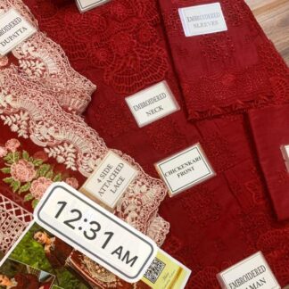 Exquisite Floral Fantasy Chikankari Lawn Cotton Suit with Organza Dupatta