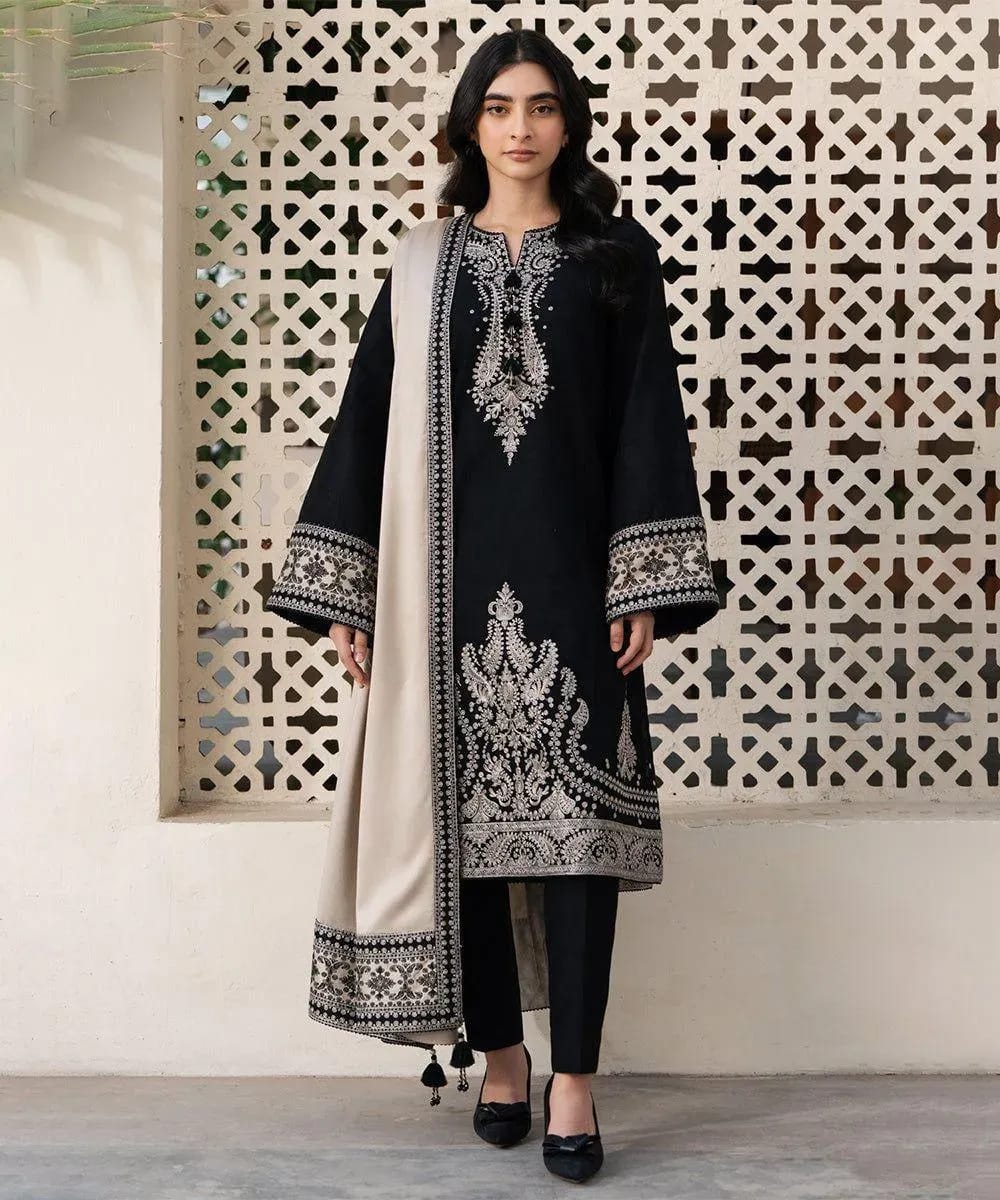 JAZMIN Lawn Embroidered 3pc Unstitched Suit | Premium Ethnic Wear Collection