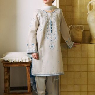 ZARA-SHAJAHAN Lawn Embroidered Unstitched 3pc Suit | Premium Pakistani Design