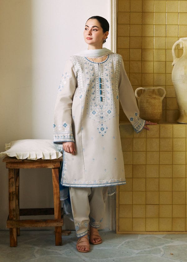 ZARA-SHAJAHAN Lawn Embroidered Unstitched 3pc Suit | Premium Pakistani Design
