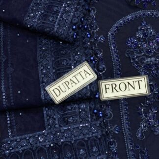 Exquisite Heavily Embellished Net Designer Suit