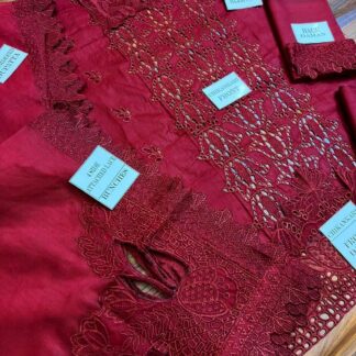 Premium Embroidered Cotton Cutwork Suit