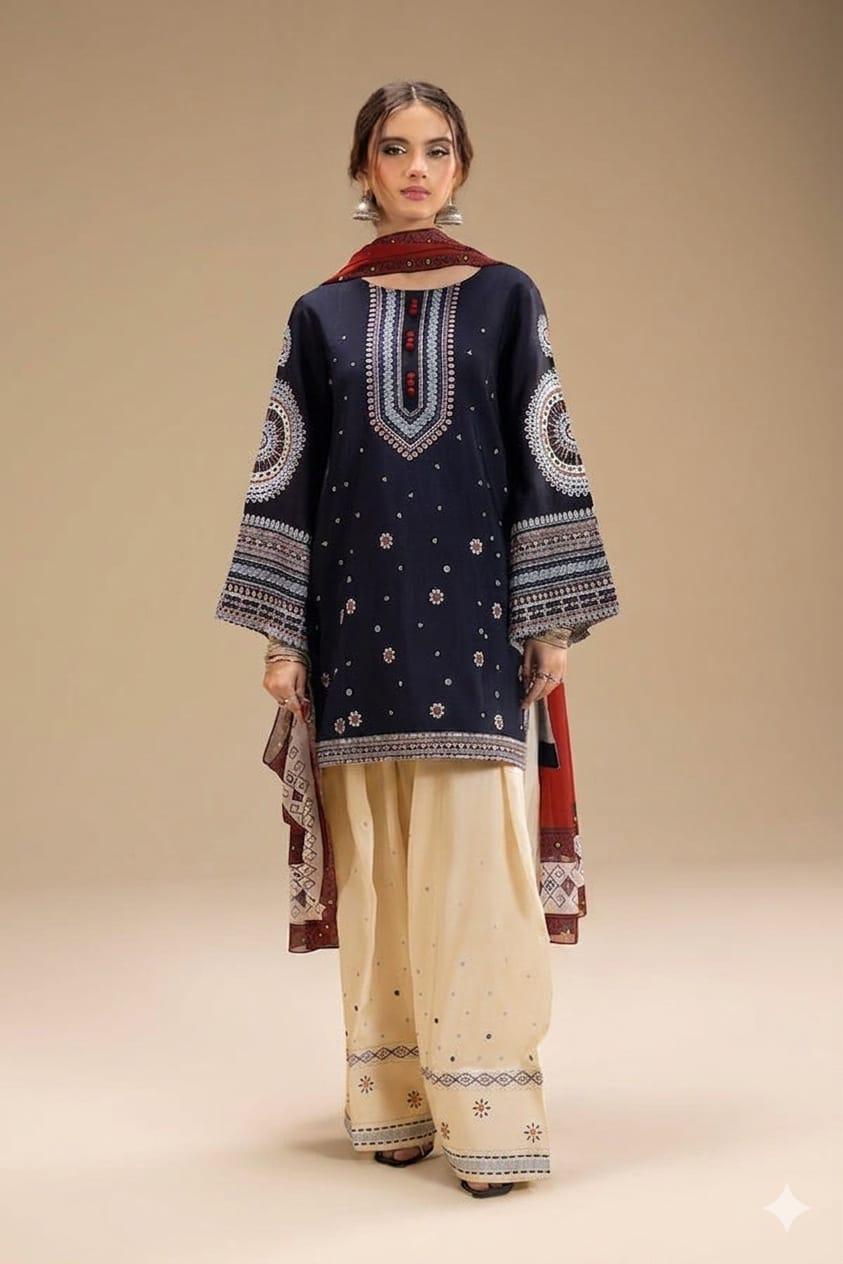Jazmin Premium Embroidered Daman Suit - Image 2