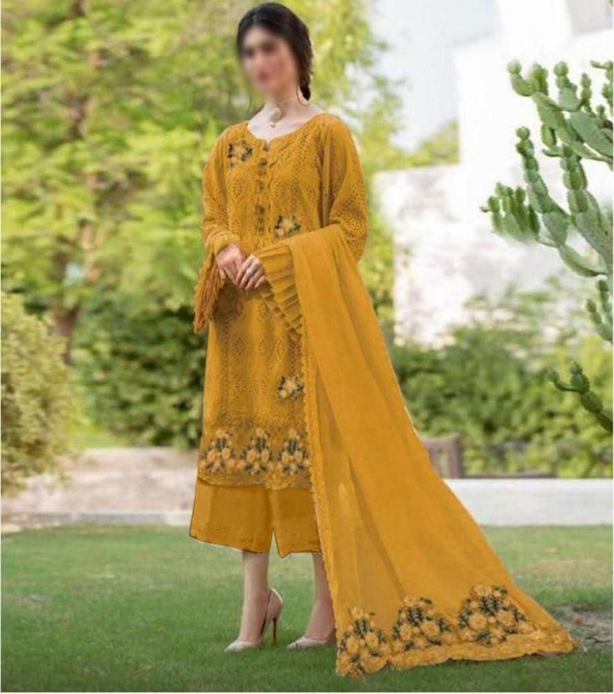 Eesha Collection Premium Embroidered Chikankari Style Ladies Suit