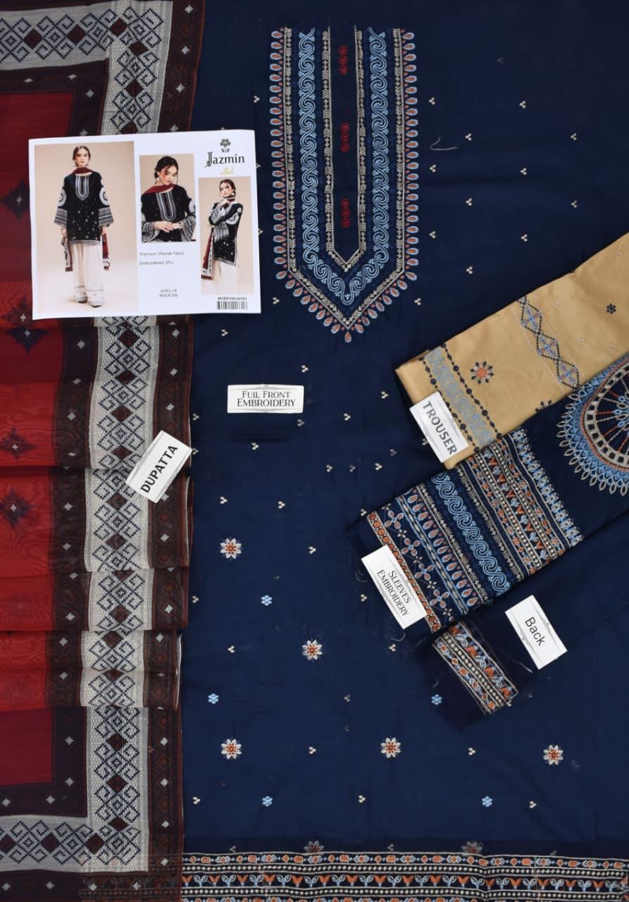 Jazmin Premium Embroidered Daman Suit - Image 4