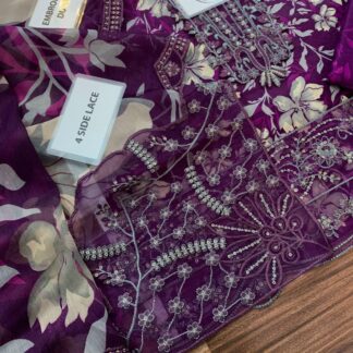 Imrozia Premium Embroidered Printed Lawn Suit with Chiffon Dupatta - Brand & Collection Identity: Discover the exquisite 