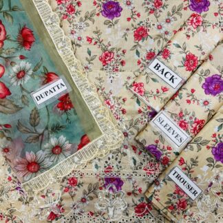 Premium Digital Printed Floral Embroidered Ladies Suit - Brand & Collection Identity: Unveiling a truly exquisite