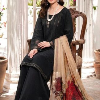 Premium Embroidered Cotton Suit with Digital Silk Dupatta - Brand & Collection Identity: Discover unparalleled elegance f