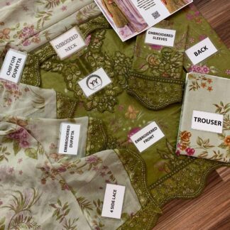 IZNIK Premium Embroidered Lawn Suit