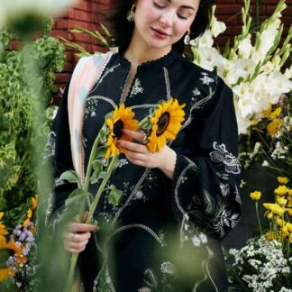 Zara Shahjahan Premium Embroidered Lawn 3-Piece Suit