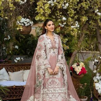 Exquisite Embroidered Cotton Chikankari Suit with Organza Dupatta