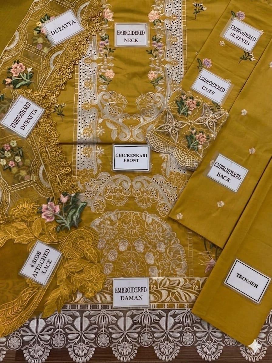 Elaff Premium Chikankari Embroidered Cotton Suit - Image 6