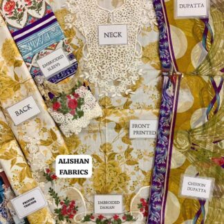 Jawwad Bora Premium Embroidered Lawn Suit with Chiffon Dupatta - Brand & Collection Identity: Jawwad Bora presents a