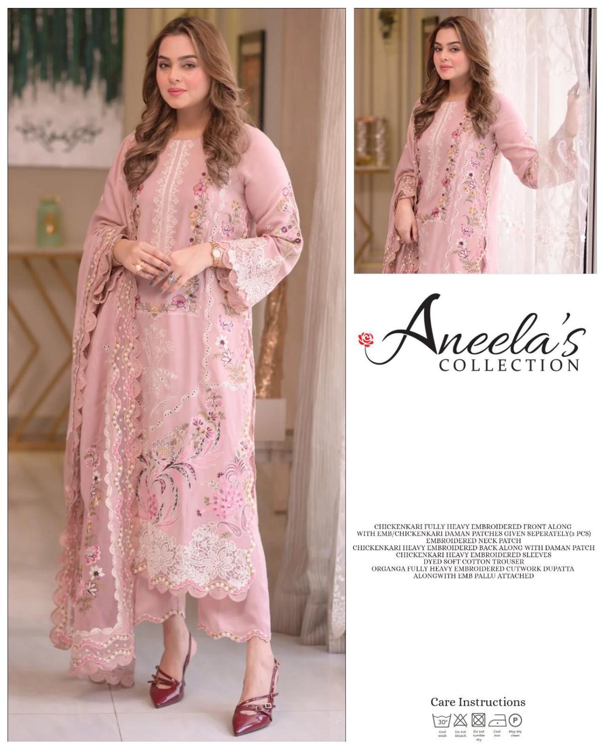 RS Fabrics Premium Embroidered Chikankari Suit - Image 2