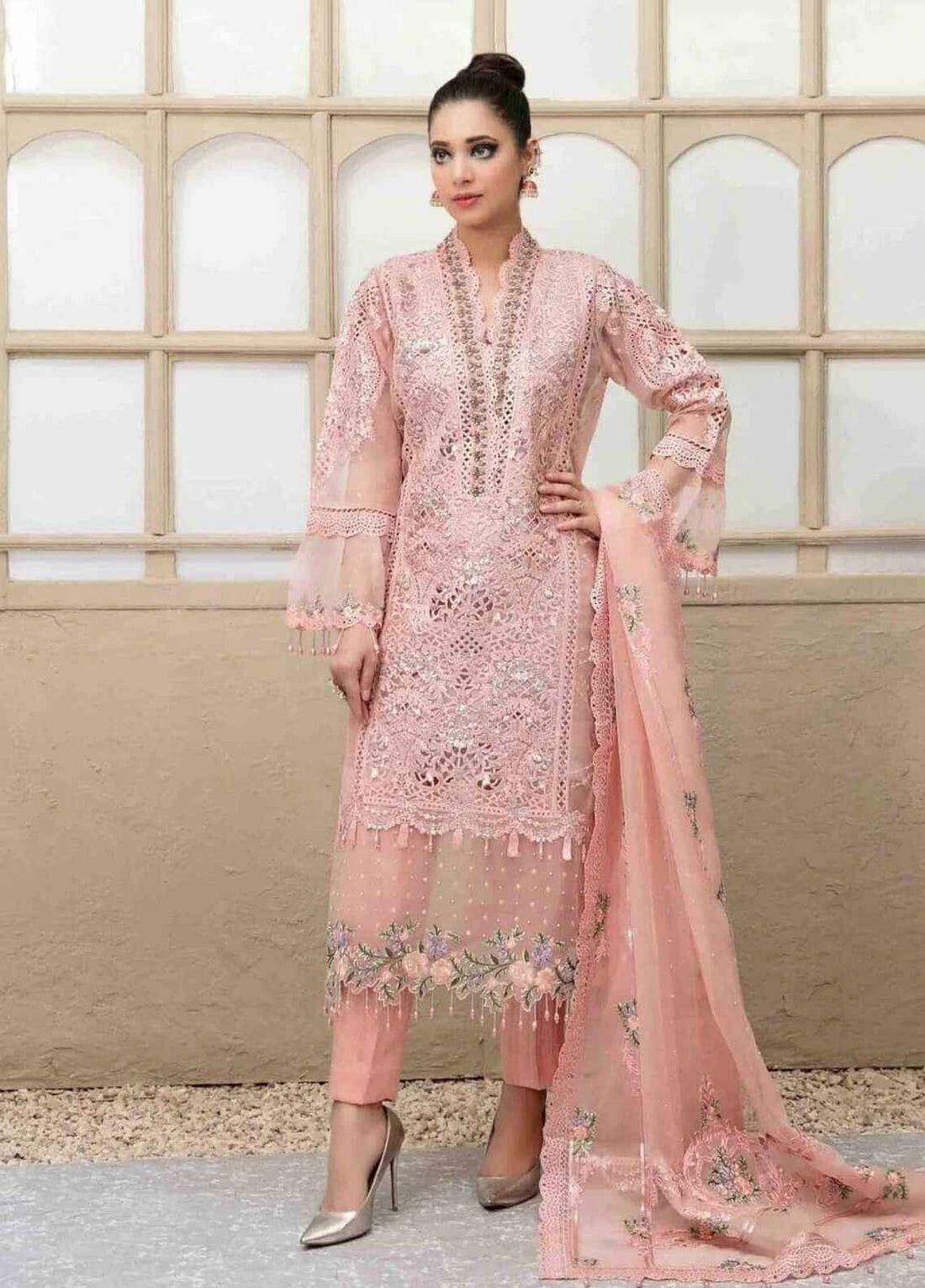 Premium Embroidered Organza Luxury Suit - Image 2