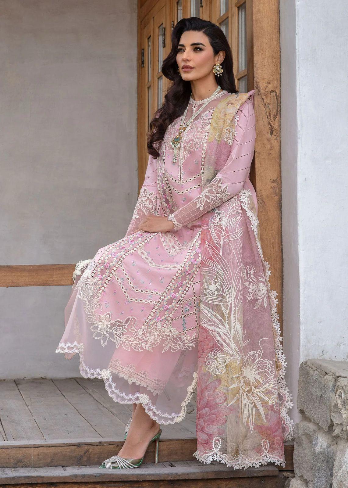 AHMOZI Premium Embroidered Cotton Chikankari Suit - Image 4