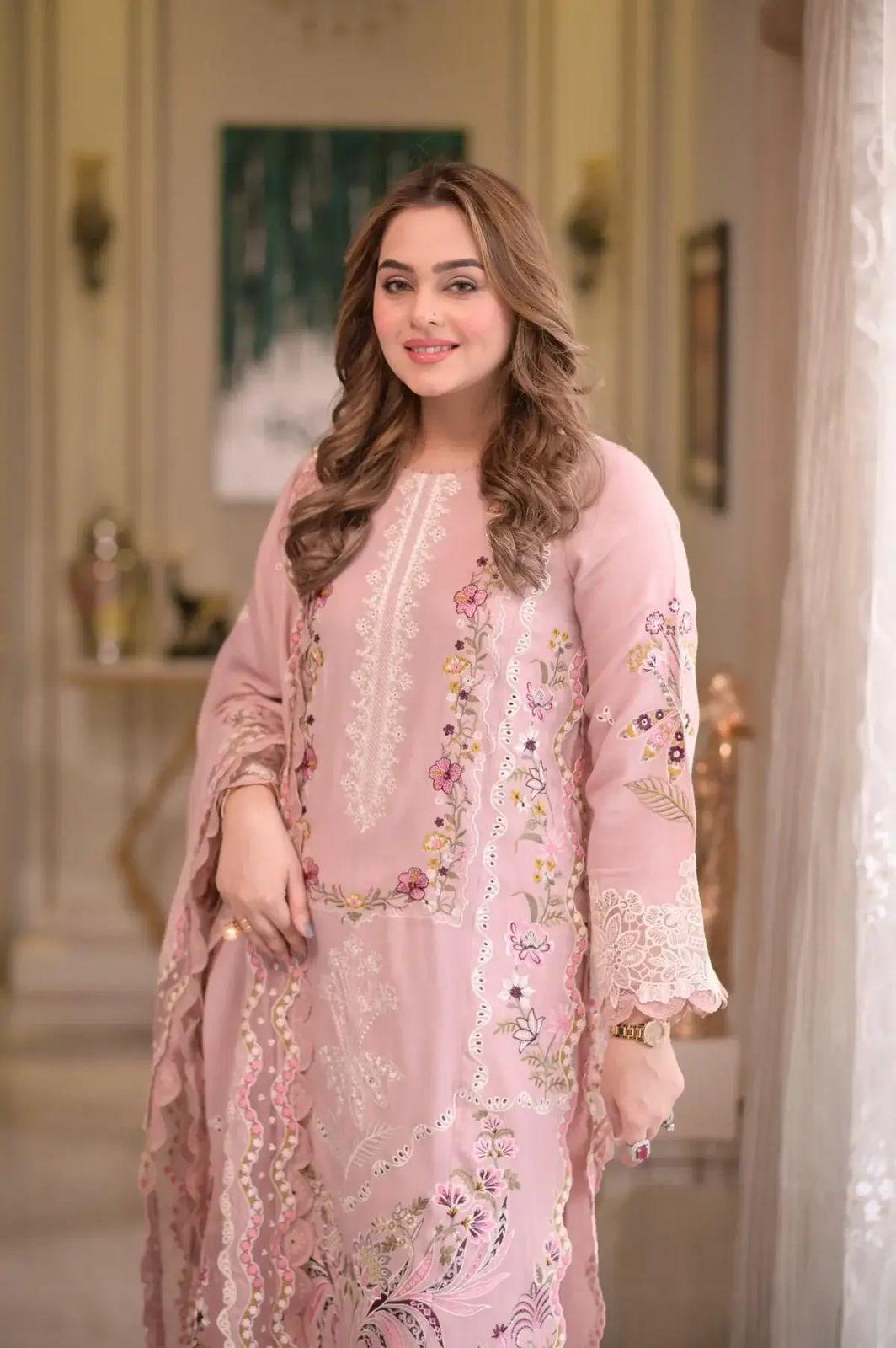 RS Fabrics Premium Embroidered Chikankari Suit - Image 4