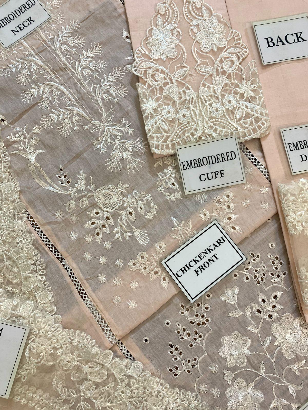 Premium Embroidered Chikankari Ladies Suit with Cutwork Details - Image 5