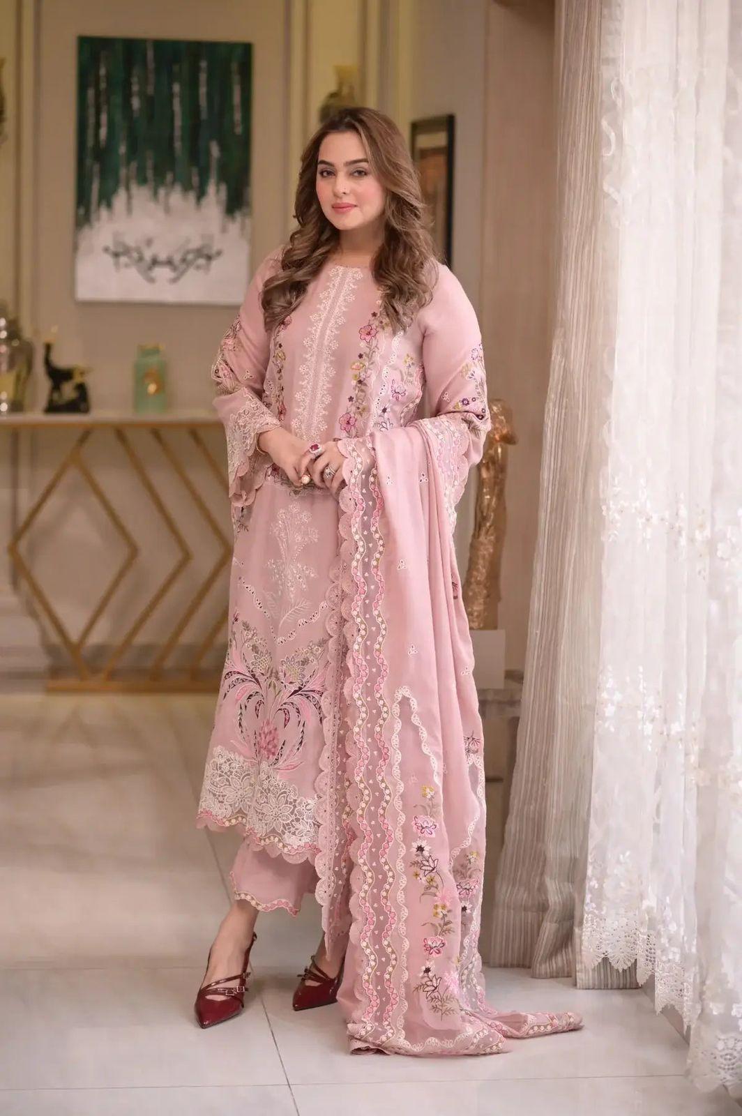 RS Fabrics Premium Embroidered Chikankari Suit - Image 5