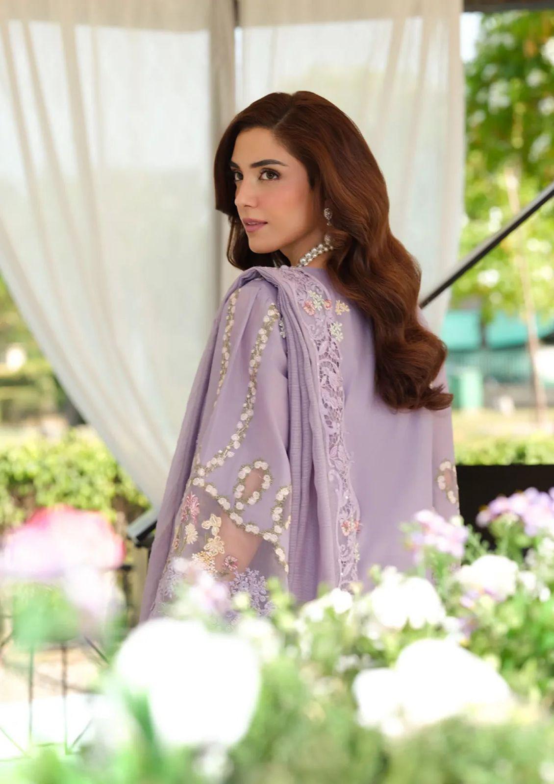 RS FABRICS Luxury Laserkari & Embroidered Khaddi Net Suit - Image 6