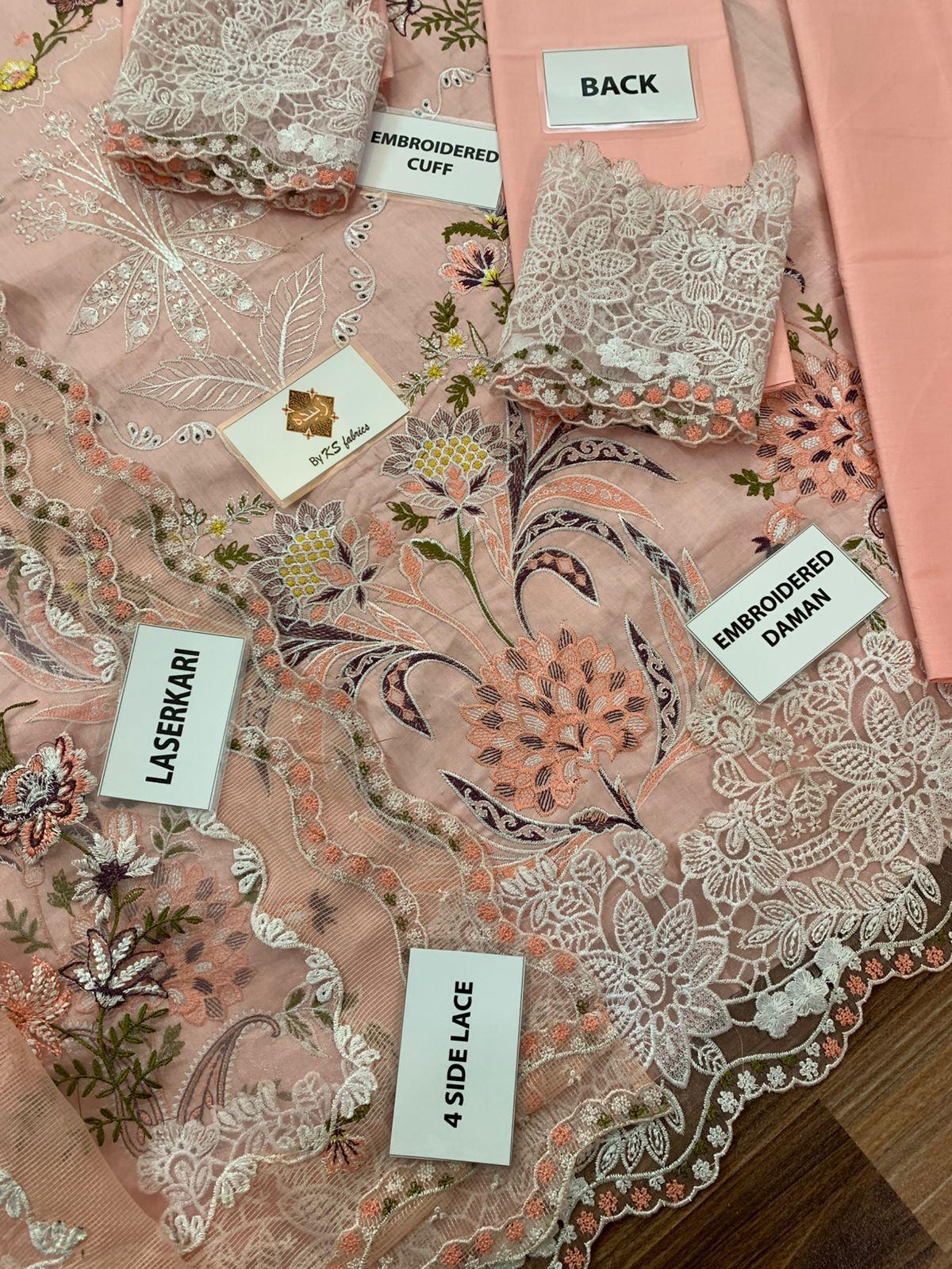 RS Fabrics Premium Embroidered Chikankari Suit - Image 9