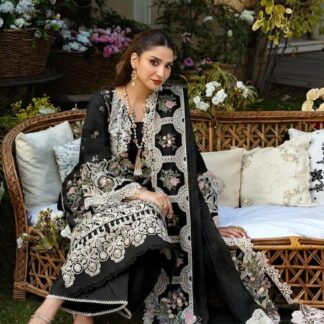 Elaff Premium Chikankari Embroidered Cotton Suit