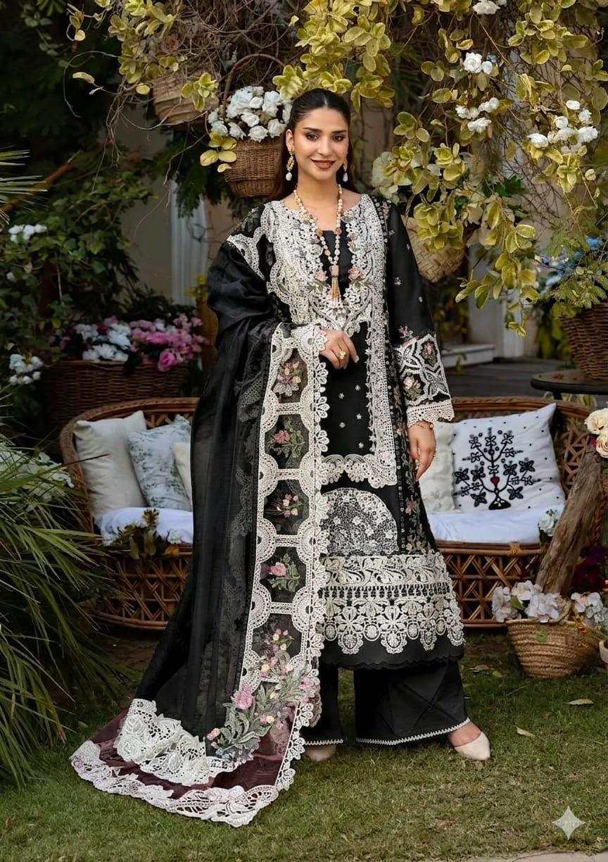 Elaff Premium Chikankari Embroidered Cotton Suit - Image 2