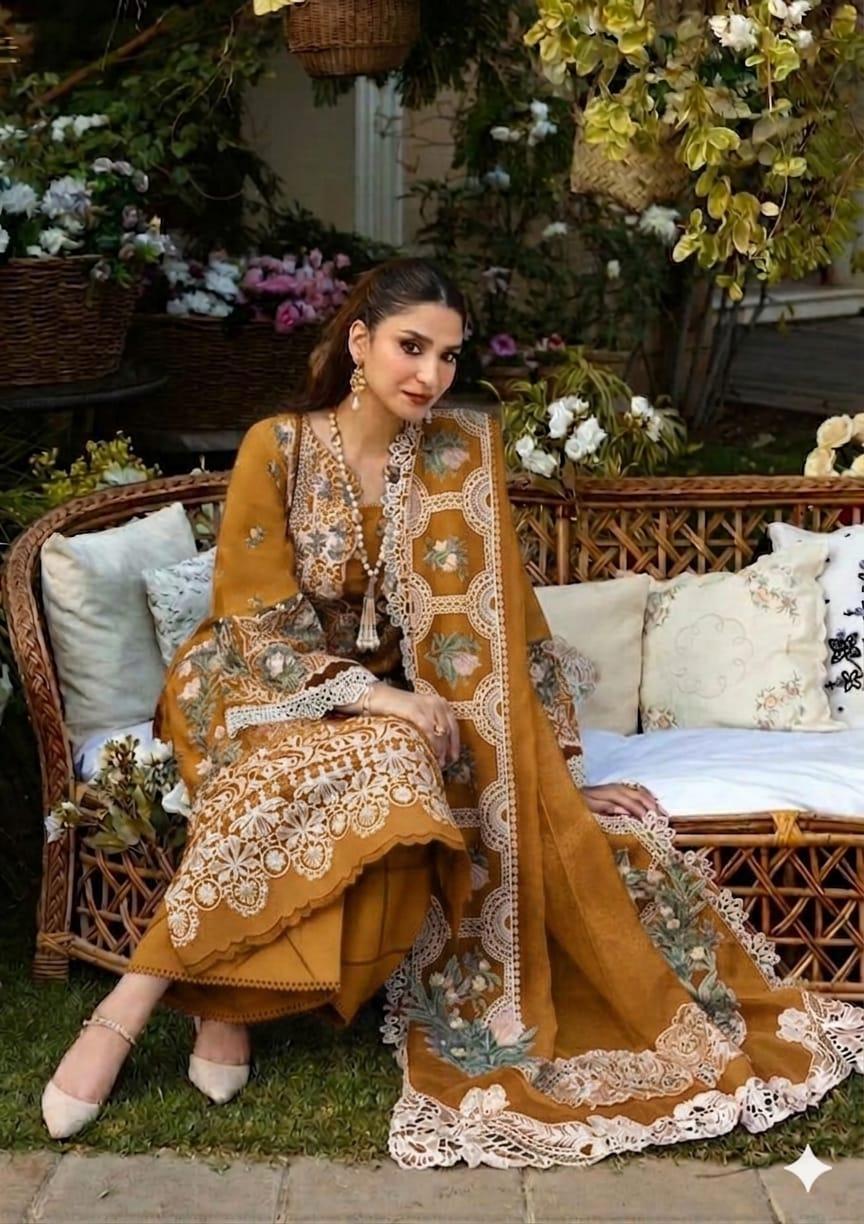 Elaff Premium Chikankari Embroidered Cotton Suit - Image 3