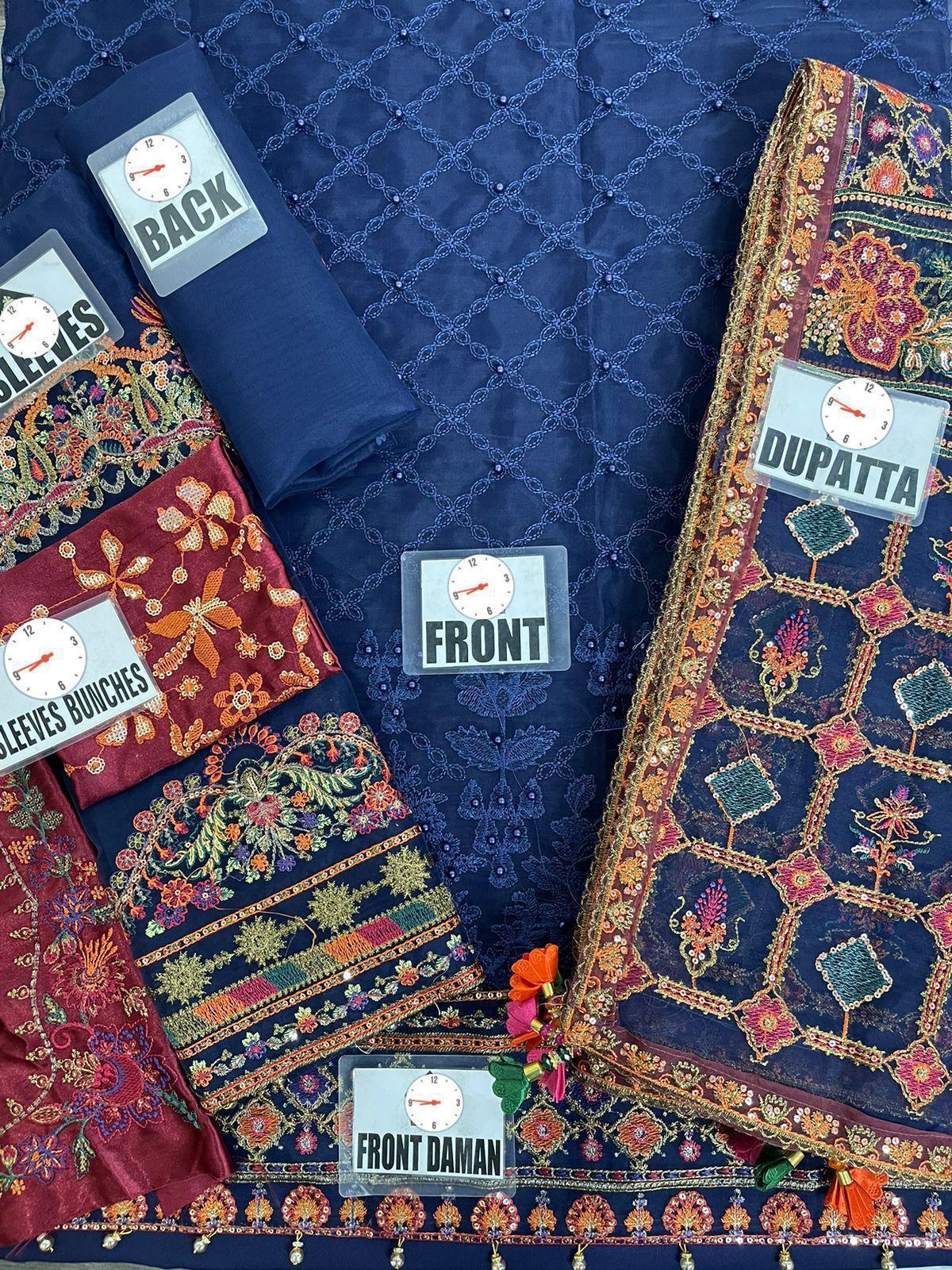 ELA Premium Embroidered Chikankari Suit - Image 8