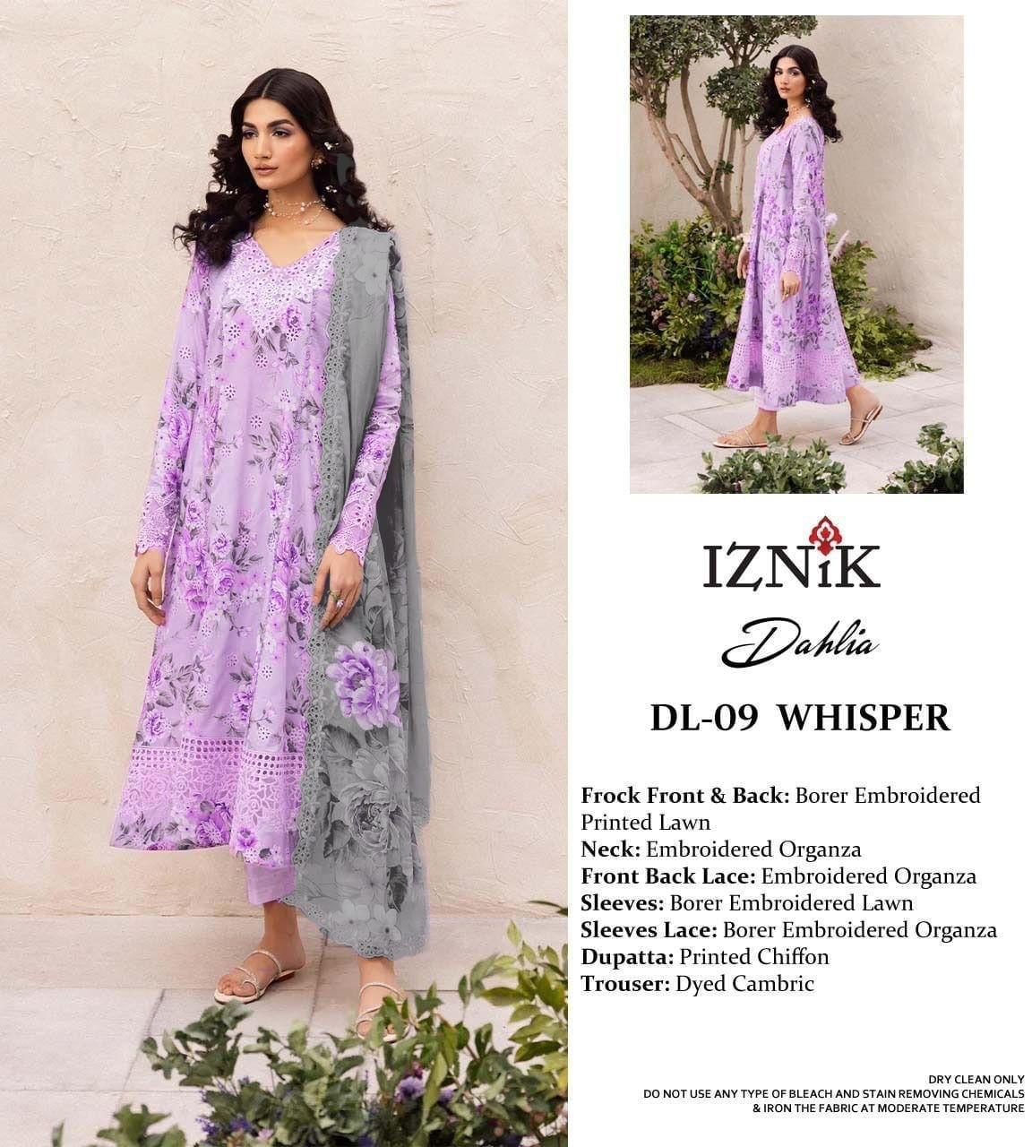 Jawwad Bora Premium Embroidered Lawn Suit with Chiffon Dupatta - Image 12
