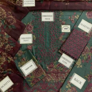 Designer Premium Embroidered Cotton Chikankari Suit -
Brand & Collection Identity: This exquisite ladies suit