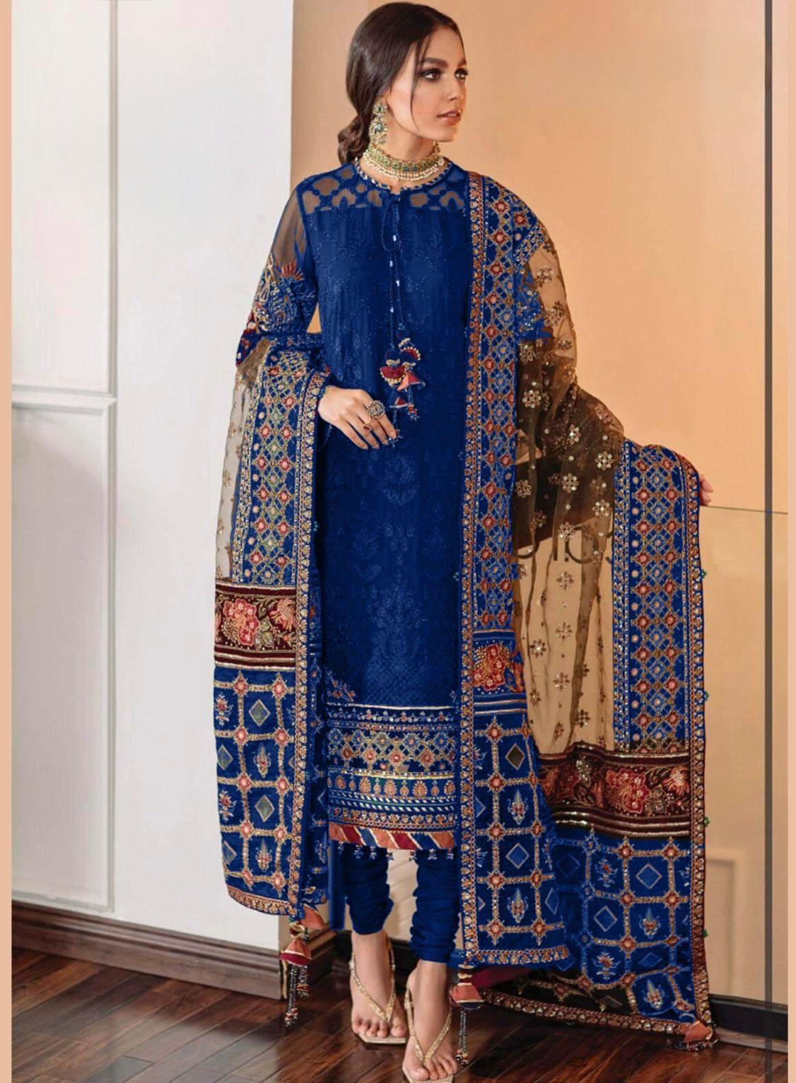ELA Premium Embroidered Chikankari Suit - Image 4