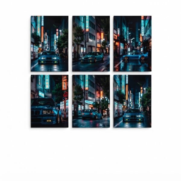 Set of 6 Premium Wall Art Photo Tiles – Modern Home Decor Sets 8x11