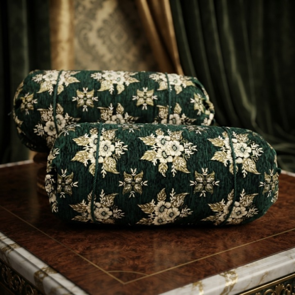 038ae444fd5efef2a9e0d62cfc71be8d Luxury 2 Piece Soft Velvet Jacquard Gol Pillow Cover Set 36 x 17 Easy Washable Floral Design