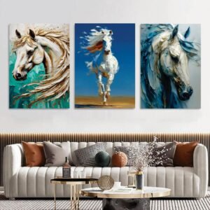 Set of 3 Premium Wall Art Photo Tiles – Modern Home Decor Sets 8x11