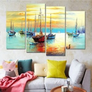 044ab63ad19bbee2a10a8c9dbdff4b01 Set of 4 Decorative Wall Art Canvas Frames – Modern 4 Pcs Wall Frame Set (2pcs 8x14 Inch & 2pcs 8x16 Inch)