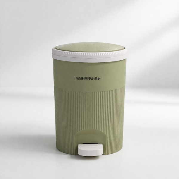 04998f5e935f58895b9d0512c17d1ad1 Royal Round Garbage Bin With Pedal - Standard size Trash Can with Lid for Kitchen, Bathroom & Office