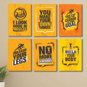 04bca51de256ebf3e868452c15812ced 6 PC Wall Decor Cardboard Phototiles With Double For Back Sticking Build Your Body