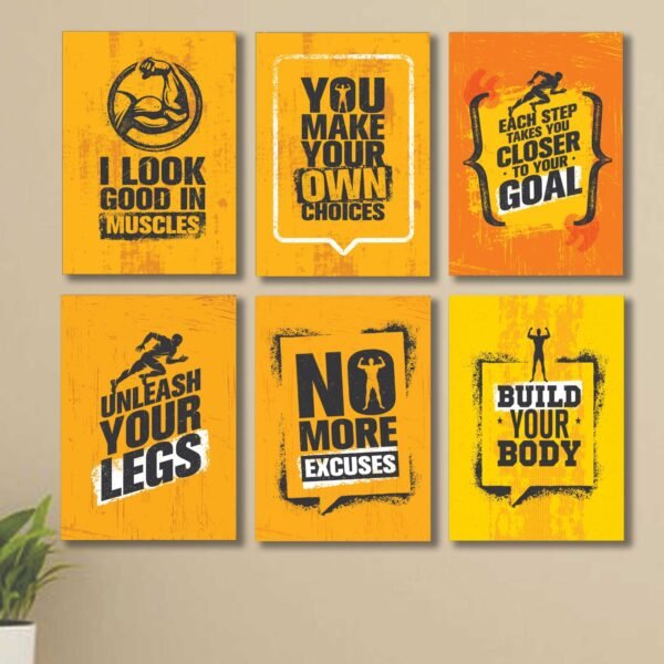 04bca51de256ebf3e868452c15812ced 6 PC Wall Decor Cardboard Phototiles With Double For Back Sticking Build Your Body