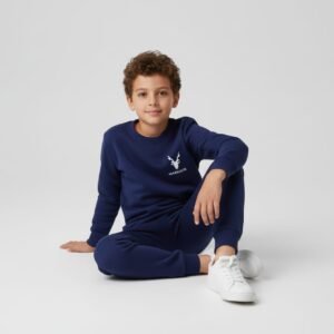 068a9e3f294bf1e7305a0a5be5bd7994 Winter Kids Markhor Printed Tracksuit | Full Sleeves Round Neck T-Shirt & Trouser Set – Warm, Stylish & Comfortable Outfit