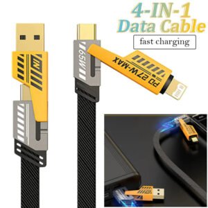 08709b564116924942639d0c76085dbc 4-in-1 Multi USB Charging Cable – For IPhone and Type C | Fast PD Charger Cord for iPhone, iPad, Samsung, MacBook