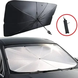 08ee2aff78f0c79ef245fb1503eac8b9 Foldable Car Windshield Sunshade Umbrella Heat Shield UV Protection For Front Windshield Interior Protection | Size 30cm