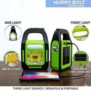 09682516421c1d3804364eb6c9082de2 Solar Rechargeable 3-in-1 Emergency Light - Hurry Bolt Portable LED Work Light, Torch & Power Bank