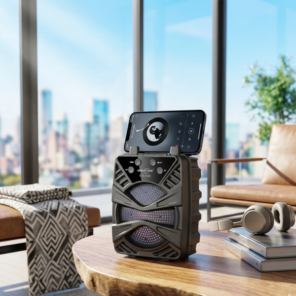 0977b2b6e147a30810078d02e36c4b4e GTS-2422 Portable Bluetooth Speaker | 3 Inch Compact Wireless Speaker | Powerful Sound for Home, Travel & Outdoor