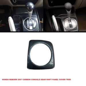0980b4bb6571c506ada676fa4dfcfad6 Honda Civic Reborn 2007 Carbon Fiber Console Gear Shift Panel Cover Trim